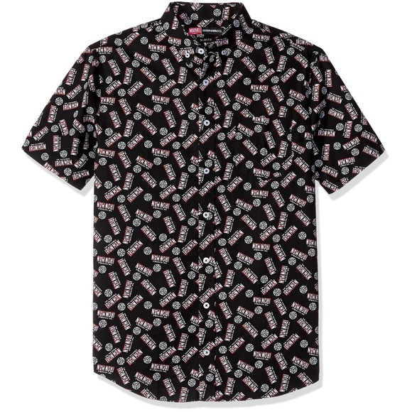 Iron Man Button Down Dress Shirt Marvel 